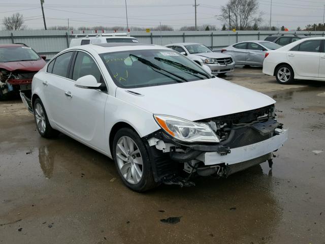 2G4GN5EX0E9283642 - 2014 BUICK REGAL PREM WHITE photo 1