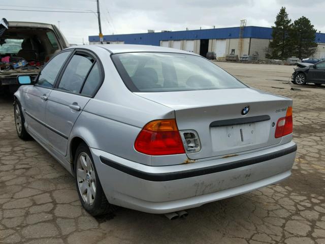 WBAAV33461FU86234 - 2001 BMW 325 I SILVER photo 3