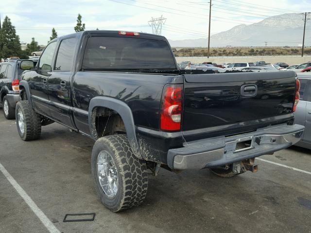 1GCHK23296F134887 - 2006 CHEVROLET SILVERADO BLACK photo 3