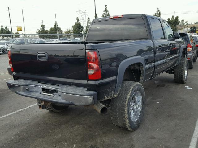 1GCHK23296F134887 - 2006 CHEVROLET SILVERADO BLACK photo 4