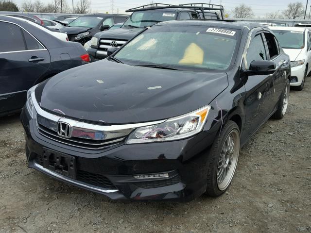 1HGCR2F73HA066133 - 2017 HONDA ACCORD EX BLACK photo 2