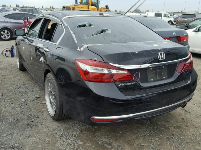 1HGCR2F73HA066133 - 2017 HONDA ACCORD EX BLACK photo 3