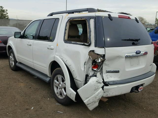 1FMEU73E19UA28160 - 2009 FORD EXPLORER X WHITE photo 3