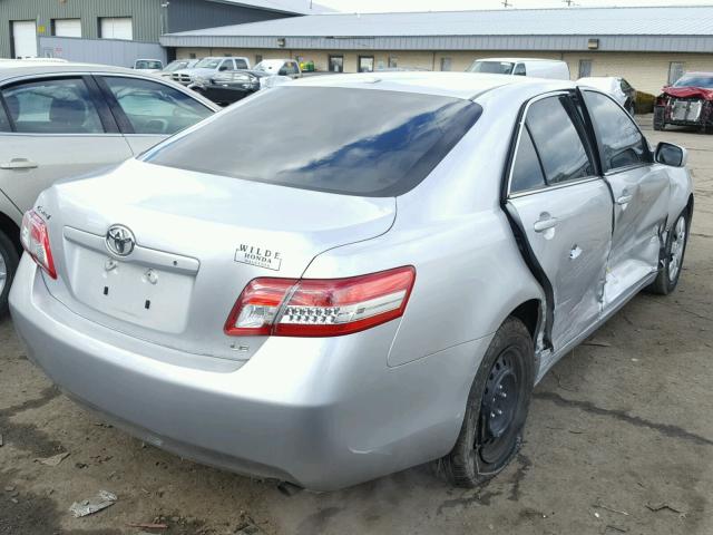 4T1BF3EK4AU089306 - 2010 TOYOTA CAMRY BASE SILVER photo 4