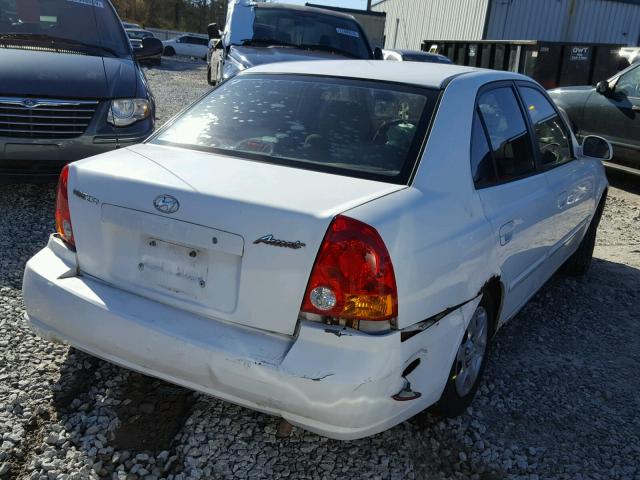 KMHCG45C53U460816 - 2003 HYUNDAI ACCENT GL WHITE photo 4