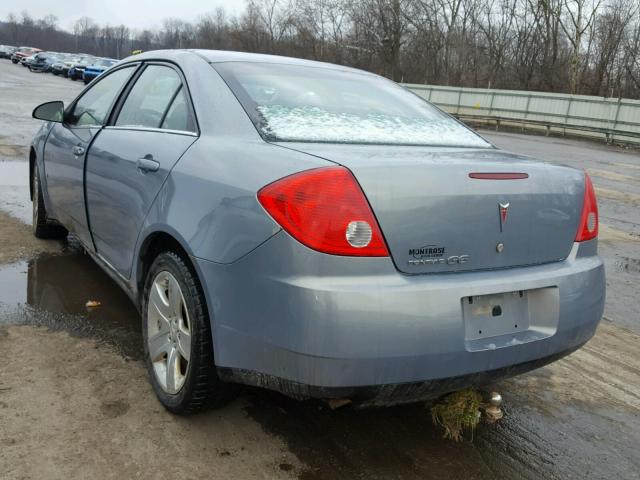 1G2ZG57B384306223 - 2008 PONTIAC G6 BASE BLUE photo 3