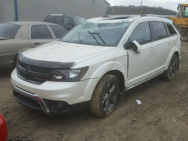 3C4PDCGGXFT735605 - 2015 DODGE JOURNEY CR WHITE photo 2