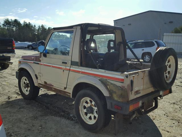 JS3JC51C0H4140573 - 1987 SUZUKI SAMURAI CREAM photo 9