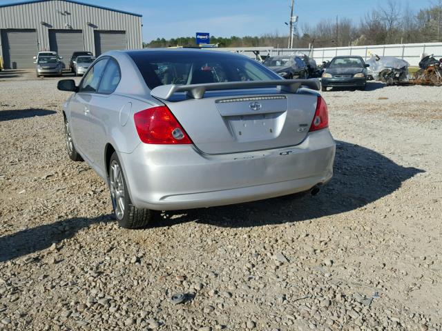 JTKDE167X50046075 - 2005 TOYOTA SCION TC 银色 照片 3