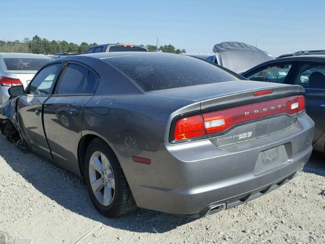 2B3CL3CG1BH518505 - 2011 DODGE CHARGER CHARCOAL photo 3