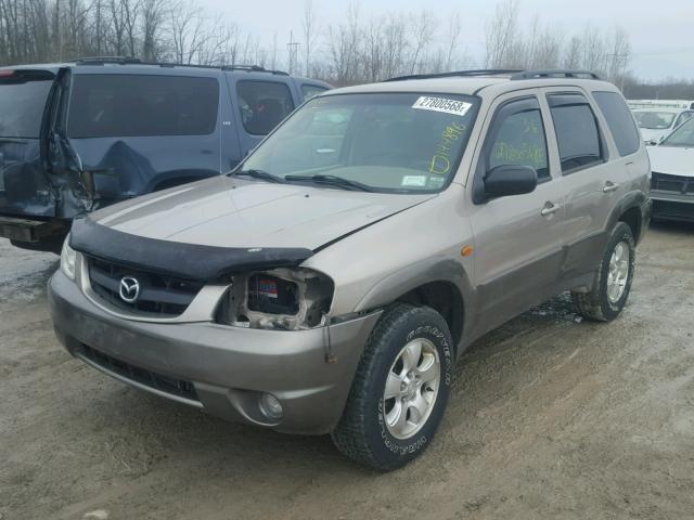 4F2YU08152KM23667 - 2002 MAZDA TRIBUTE LX TAN photo 2