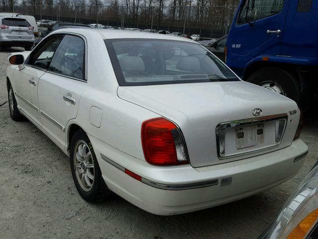 KMHFU45E14A362618 - 2004 HYUNDAI XG 350 WHITE photo 3