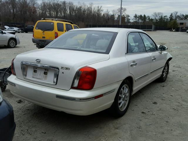 KMHFU45E14A362618 - 2004 HYUNDAI XG 350 WHITE photo 4