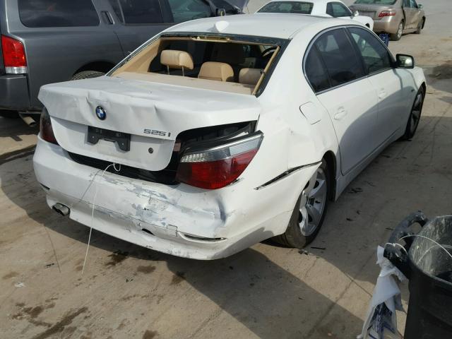 WBANA53545B856353 - 2005 BMW 525 I WHITE photo 4