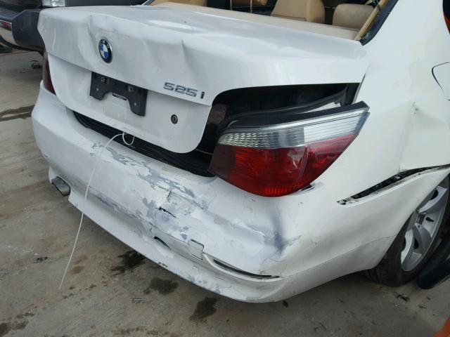 WBANA53545B856353 - 2005 BMW 525 I WHITE photo 9