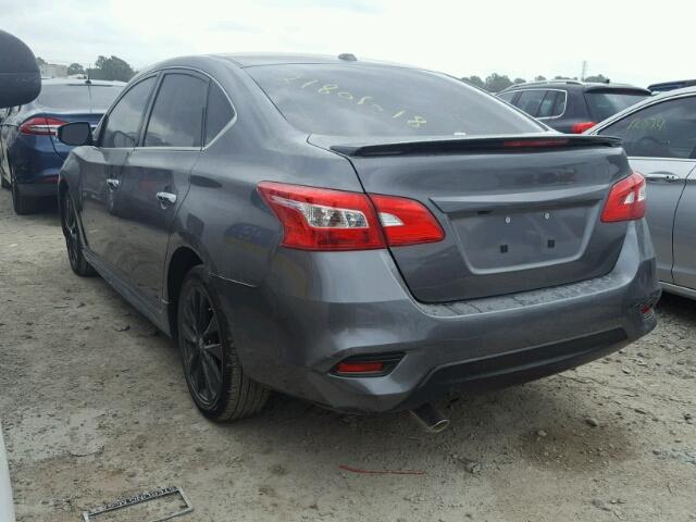 3N1CB7AP0HY365357 - 2017 NISSAN SENTRA SR GRAY photo 3