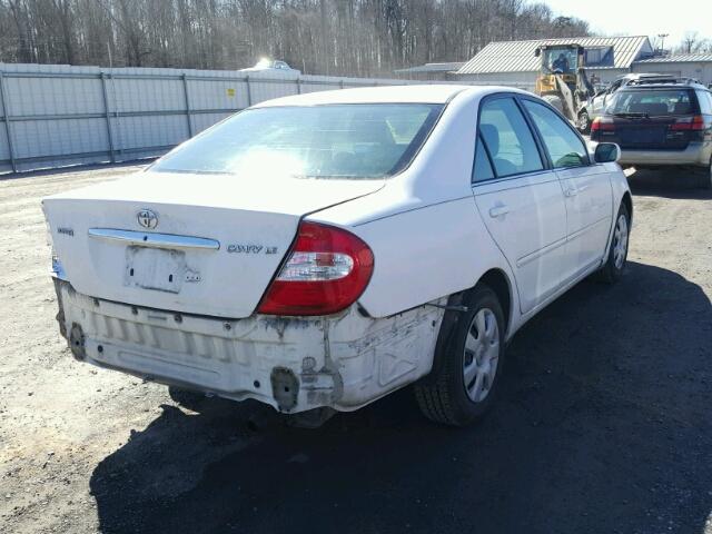 4T1BE32K74U346275 - 2004 TOYOTA CAMRY LE WHITE photo 4