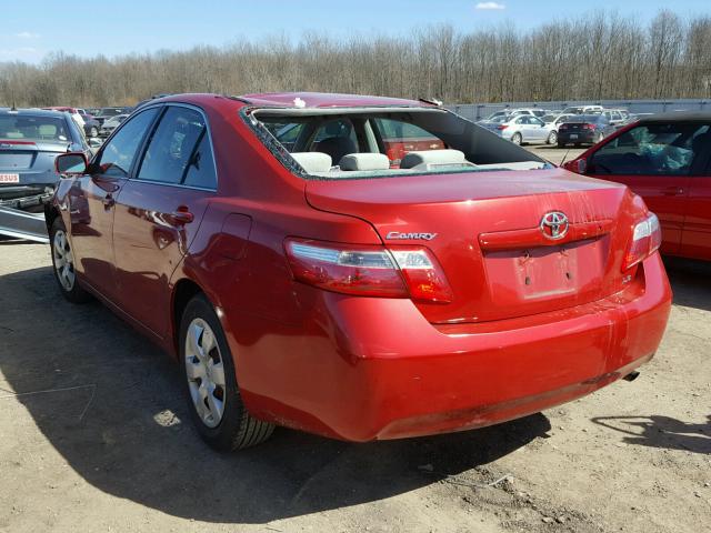 4T1BE46K17U154905 - 2007 TOYOTA CAMRY NEW RED photo 3