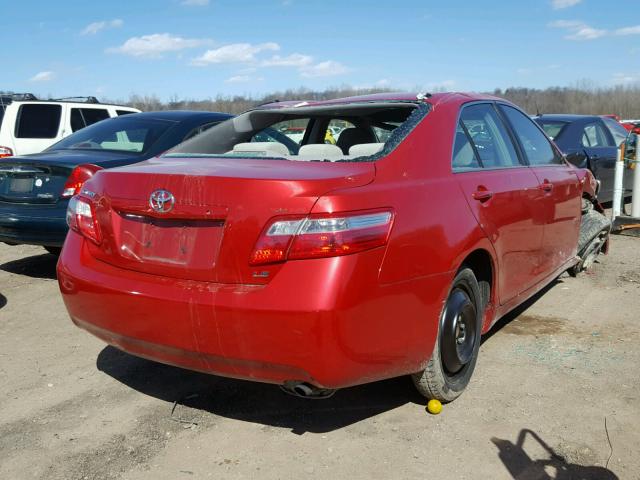 4T1BE46K17U154905 - 2007 TOYOTA CAMRY NEW RED photo 4