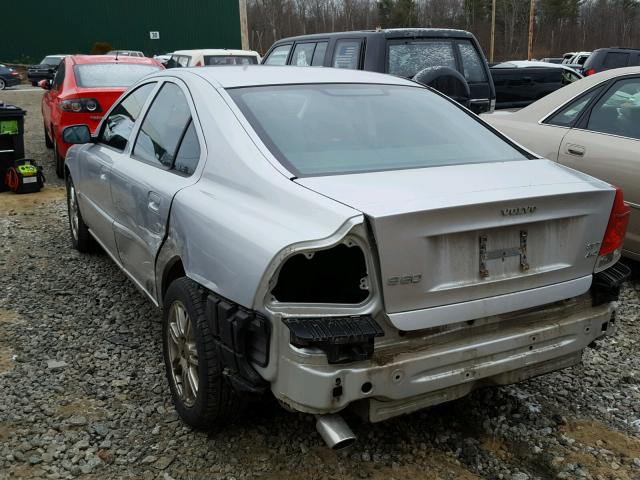 YV1RH592462501966 - 2006 VOLVO S60 2.5T SILVER photo 3