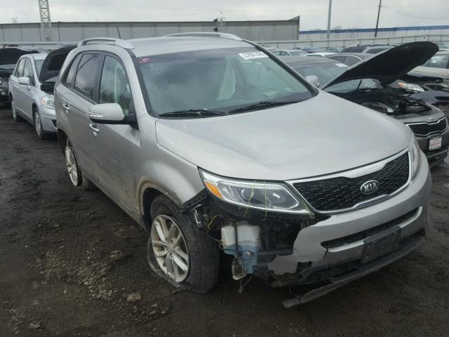 5XYKTCA69EG524012 - 2014 KIA SORENTO LX SILVER photo 1