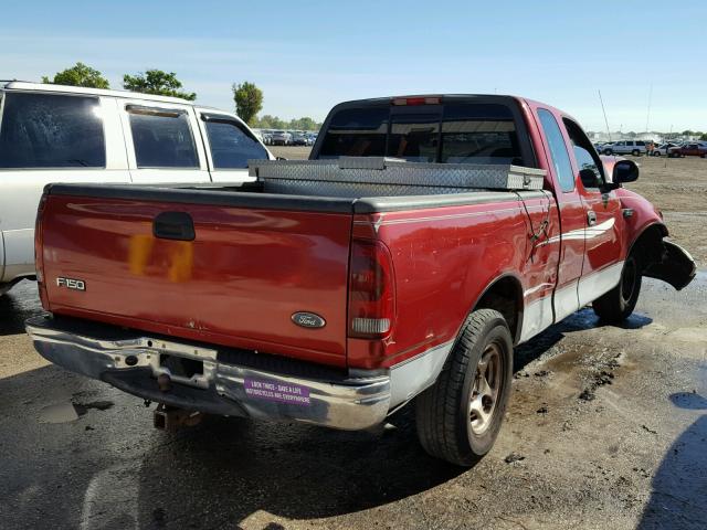 1FTRX17202NC08580 - 2002 FORD F150 RED photo 4