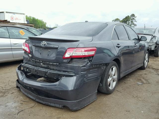 4T1BF3EK6BU185147 - 2011 TOYOTA CAMRY BASE GRAY photo 4