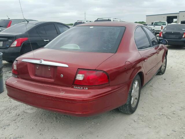 1MEFM55S1YG616023 - 2000 MERCURY SABLE LS P RED photo 4