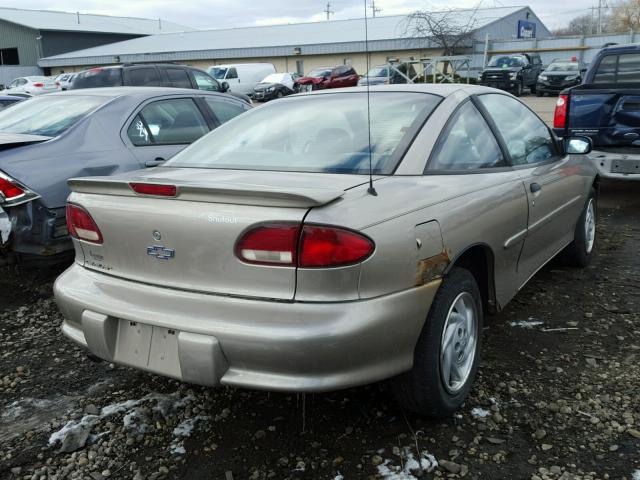 1G1JC124XX7216143 - 1999 CHEVROLET CAVALIER B BEIGE photo 4