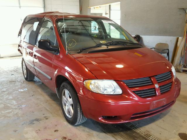 1D4GP45RX6B729146 - 2006 DODGE CARAVAN SX RED photo 1