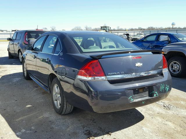 2G1WT57K391317593 - 2009 CHEVROLET IMPALA 1LT GRAY photo 3