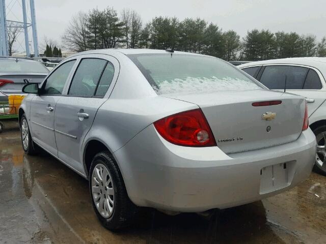 1G1AS58H097181670 - 2009 CHEVROLET COBALT LS SILVER photo 3