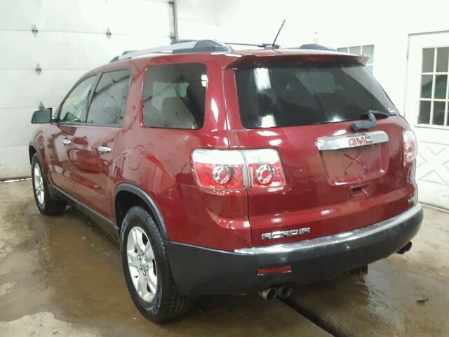 1GKLVLED2AJ184613 - 2010 GMC ACADIA SLE MAROON photo 3