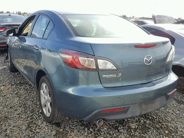 JM1BL1SG9A1203982 - 2010 MAZDA 3 I TEAL photo 3