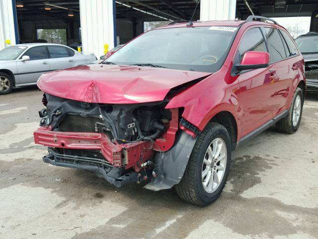 2FMDK3JC9ABA08289 - 2010 FORD EDGE SEL BURGUNDY photo 2