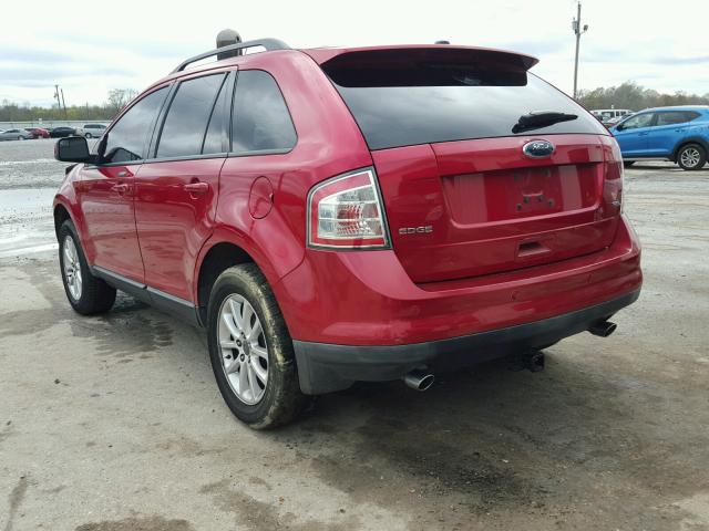 2FMDK3JC9ABA08289 - 2010 FORD EDGE SEL BURGUNDY photo 3