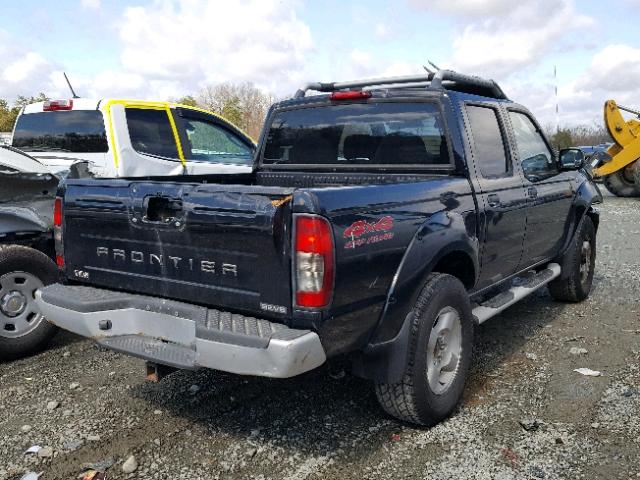 1N6ED27Y41C377798 - 2001 NISSAN FRONTIER C BLACK photo 4