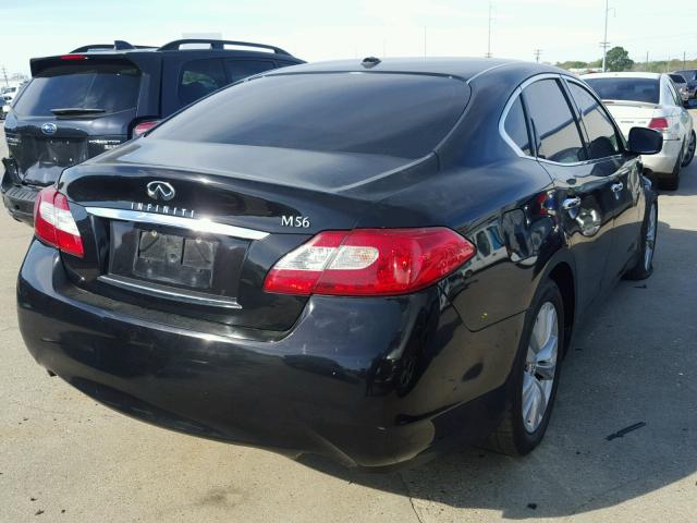 JN1AY1AP3BM520738 - 2011 INFINITI M56 BLACK photo 4