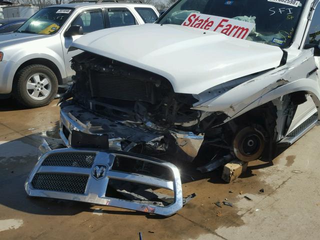 1C6RR6PM0ES416321 - 2014 RAM 1500 LONGH WHITE photo 9