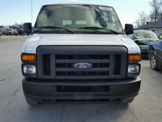 1FBSS3BL9EDB05653 - 2014 FORD ECONOLINE WHITE photo 9