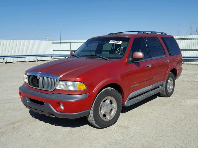 5LMPU28A7XLJ27003 - 1999 LINCOLN NAVIGATOR მუქწითელი ფოტო 2