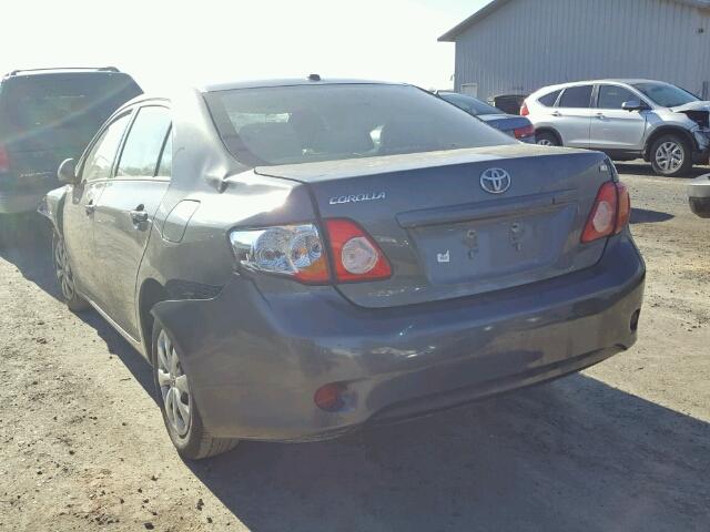 2T1BU4EEXAC487255 - 2010 TOYOTA COROLLA BA GRAY photo 3