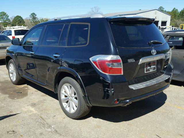 JTEEW44A182012779 - 2008 TOYOTA HIGHLANDER BLACK photo 3