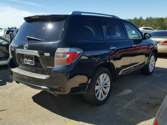 JTEEW44A182012779 - 2008 TOYOTA HIGHLANDER BLACK photo 4