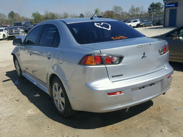 JA32U2FU6DU017711 - 2013 MITSUBISHI LANCER ES/ SILVER photo 3