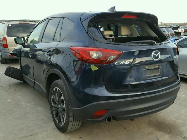 JM3KE2DY4G0623158 - 2016 MAZDA CX-5 GT BLUE photo 3