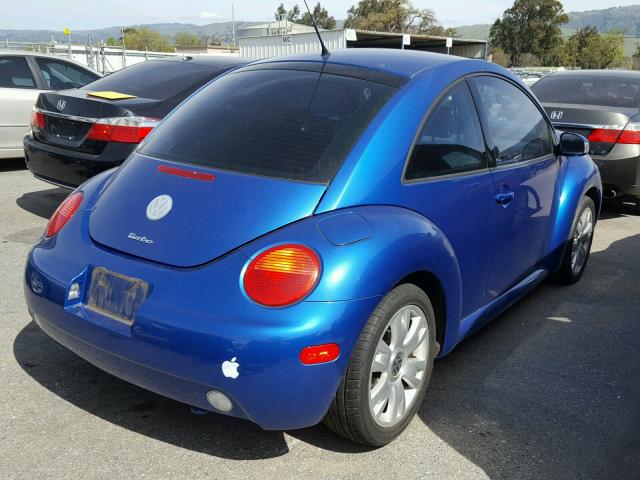 3VWCD21C53M443555 - 2003 VOLKSWAGEN NEW BEETLE BLUE photo 4