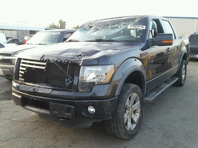 1FTFW1ET5BFB33578 - 2011 FORD F150 SUPER BLACK photo 2