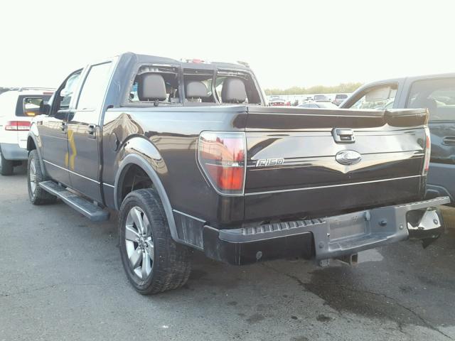 1FTFW1ET5BFB33578 - 2011 FORD F150 SUPER BLACK photo 3
