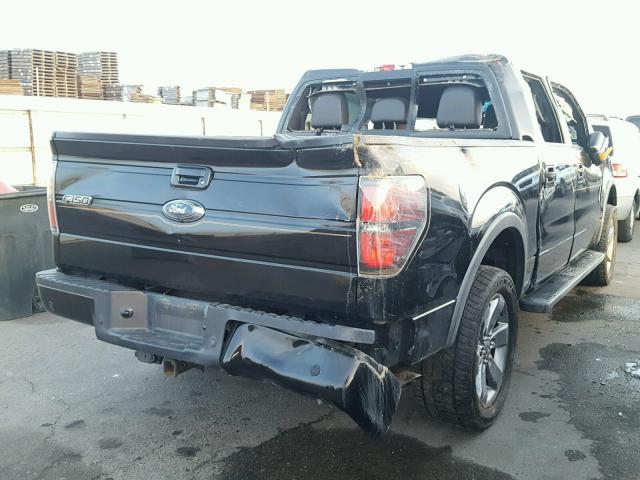 1FTFW1ET5BFB33578 - 2011 FORD F150 SUPER BLACK photo 4
